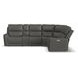Carter Smoke 6 Piece Modular Zero Gravity Power Reclining Sectional with Power Lumbar and USB Charging