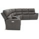 Carter Smoke 6 Piece Modular Zero Gravity Power Reclining Sectional with Power Lumbar and USB Charging