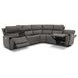 Carter Smoke 6 Piece Modular Zero Gravity Power Reclining Sectional with Power Lumbar and USB Charging