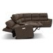 Carter Cappuccino 6 Piece Modular Zero Gravity Power Reclining Sectional with Power Lumbar and USB Charging