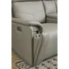 Vernon Dove Gray 73" Zero Gravity Power Reclining Loveseat with USB Charging and Heat Massage