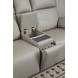 Vernon Dove Gray 73" Zero Gravity Power Reclining Loveseat with USB Charging and Heat Massage