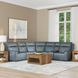 Vernon Admiral 6 Piece Modular Zero Gravity Power Reclining Sectional with Heat Massage and USB Charging