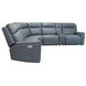 Vernon Admiral 6 Piece Modular Zero Gravity Power Reclining Sectional with Heat Massage and USB Charging