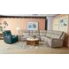 Vernon Dove Gray 6 Piece Modular Zero Gravity Power Reclining Sectional with Heat Massage and USB Charging