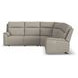 Vernon Dove Gray 6 Piece Modular Zero Gravity Power Reclining Sectional with Heat Massage and USB Charging
