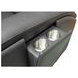 Wyatt Gunmetal Gray Leather Zero Gravity Power Recliner with Power Lumbar and USB Charging