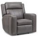 Wyatt Gunmetal Gray Leather Zero Gravity Power Reclining Living Room Set