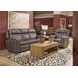 Wyatt Gunmetal Gray Leather Zero Gravity Power Recliner with Power Lumbar and USB Charging