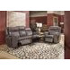 Wyatt Gunmetal Gray Leather Zero Gravity Power Recliner with Power Lumbar and USB Charging