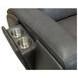 Wyatt Gunmetal Gray Leather 85" Zero Gravity Power Reclining Sofa with Power Lumbar and USB Charging
