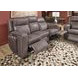 Wyatt Gunmetal Gray Leather 85" Zero Gravity Power Reclining Sofa with Power Lumbar and USB Charging