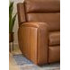 Wyatt Canyon brown Leather 74" Zero Gravity Power Reclining Loveseat with Console and USB Charging