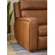 Wyatt Canyon Brown Leather 6 Piece Modular Zero Gravity Power Reclining Sectional with Power Lumbar and USB Charging