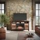 Painted Canyon Distressed Brown 60" TV Stand with Electric Fireplace
