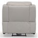 Barnett Cream Leather Power Recliner With Power Headrest And Lumbar