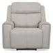Barnett Cream Leather Power Reclining Living Room Set With Power Headrest And Lumbar