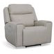 Barnett Cream Leather Power Reclining Living Room Set With Power Headrest And Lumbar