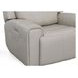 Barnett Cream Leather Power Recliner With Power Headrest And Lumbar
