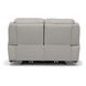 Barnett Cream Leather Power Reclining 65" Loveseat With Power Headrest And Lumbar