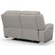 Barnett Cream Leather Power Reclining 65" Loveseat With Power Headrest And Lumbar