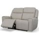 Barnett Cream Leather Power Reclining 65" Loveseat With Power Headrest And Lumbar