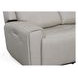 Barnett Cream Leather Power Reclining 65" Loveseat With Power Headrest And Lumbar