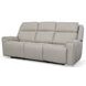 Barnett Cream Leather Power Reclining Living Room Set With Power Headrest And Lumbar