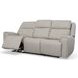 Barnett Cream Leather Power Reclining Living Room Set With Power Headrest And Lumbar