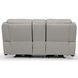 Barnett Cream Leather Power Reclining Console 77" Loveseat With Power Headrest And Lumbar