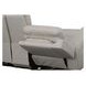 Barnett Cream Leather Power Reclining Console 77" Loveseat With Power Headrest And Lumbar