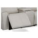 Barnett Cream Leather Power Reclining Console 77" Loveseat With Power Headrest And Lumbar