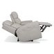 Barnett Cream Leather Power Reclining Console 77" Loveseat With Power Headrest And Lumbar