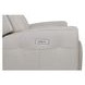 Barnett Cream Leather Power Reclining Console 77" Loveseat With Power Headrest And Lumbar