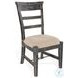 Cozy Luxe Black Sand Dining Side Chair Set of 2