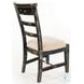 Cozy Luxe Black Sand Dining Side Chair Set of 2