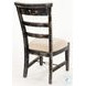 Cozy Luxe Black Sand Dining Side Chair Set of 2