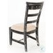 Cozy Luxe Black Sand Dining Side Chair Set of 2