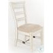Seabright White Sand Ladderback Dining Chair Set of 2