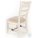 Seabright White Sand Ladderback Dining Chair Set of 2
