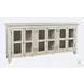 Rustic Shores Scrimshaw 6 Door Low Accent Cabinet