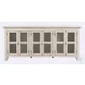 Rustic Shores Scrimshaw 6 Door Low Accent Cabinet