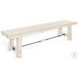 Rustic Refined White Sand 64" Dining Bench with Turnbuckle
