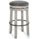 Willow Nest Alpine Gray Swivel Bar Stool Set of 2
