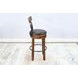 Cozy Luxe Buckskin Swivel Barstool Set of 2