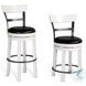 Hearthwood Haven European Cottage Industrial Swivel Bar Stool Set of 2