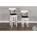 Hearthwood Haven European Cottage Industrial Swivel Bar Stool Set of 2