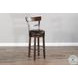 Willow Nest Tobacco Leaf Swivel Bar Stool Set of 2