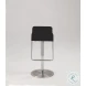 1638 Black Low Back Adjustable Height Swivel Bar Stool