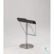 1638 Black Low Back Adjustable Height Swivel Bar Stool